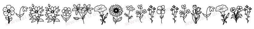 BunnyFlowers Regular字体转换